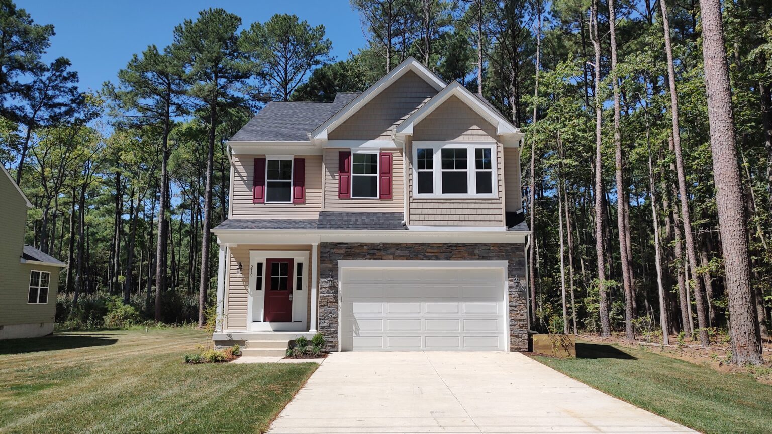 Front Red Shutters